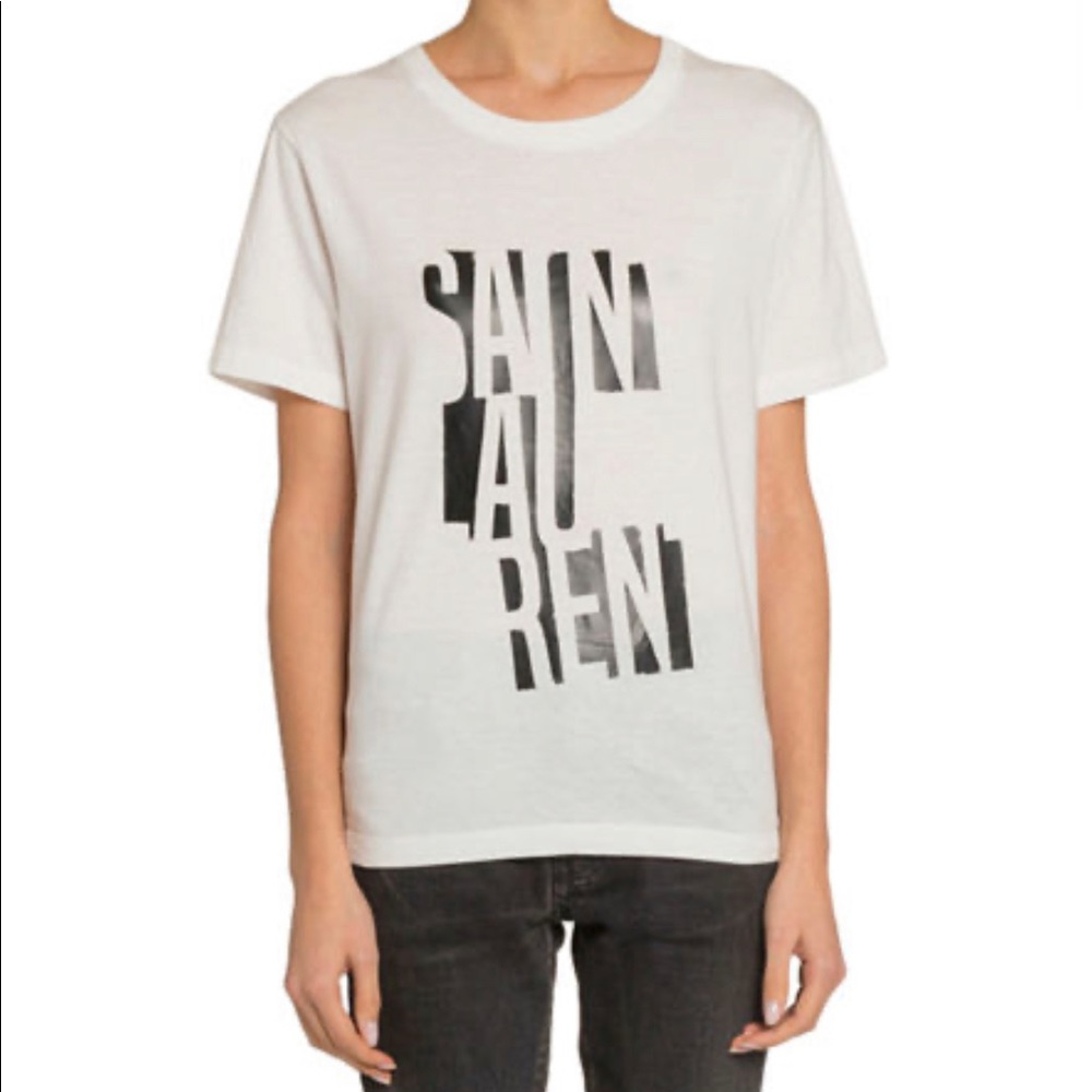 SOLD ✨NWT SAINT LAURENT Logo Tee